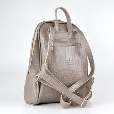 Сумка-рюкзак жіноча димчата (кроко) з екошкіри PoloClub SK10119 - 2