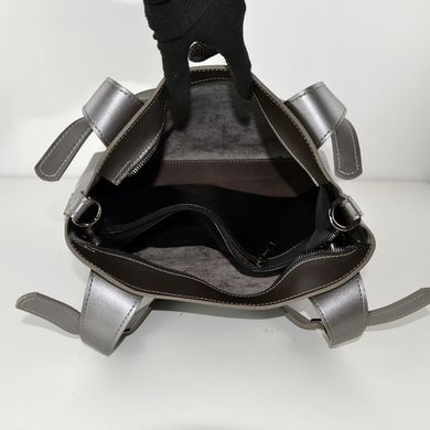 Сумка шоппер женская серебристая из экокожи PoloClub 107 (SALE) - 3